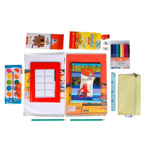 KIT UTILES ESCOLARES PRIMARIA COMBO 1 A 3 ECONOMICO FREIBERG