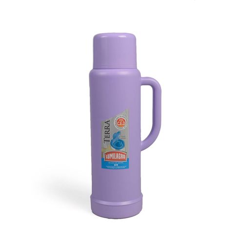 TERMO COLORES PASTEL TERRA DE VIDRIO 1LT LUMILAGRO 130307