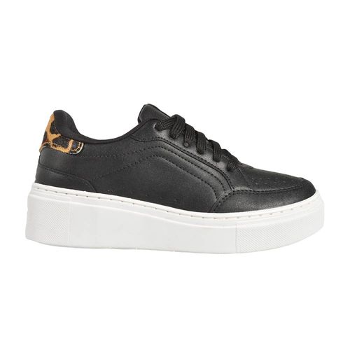 Zapatillas Urbanas Mujer Ansopaz Moda Cuero Pu Cosida 50144