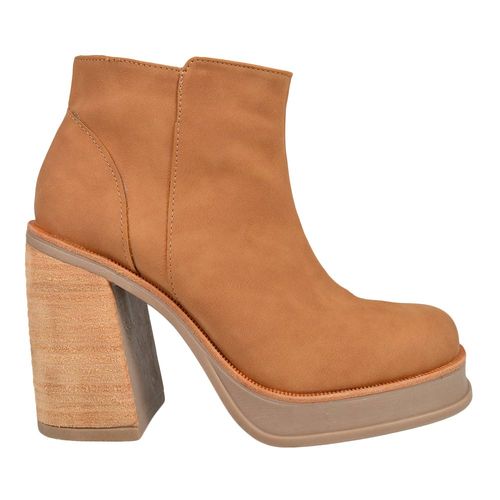 BOTA DE MUJER MODA CAÑA CORTA TACO CUADRADO SIMONA OROPACO
