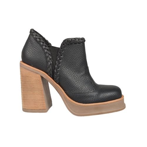 Bota Botineta Corta Mujer Oropaco Plataforma Taco 10cm Frida