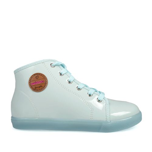 Zapatilla Botita Urbana Acordonada Charol Niña Molekinha 2163/1071/13488