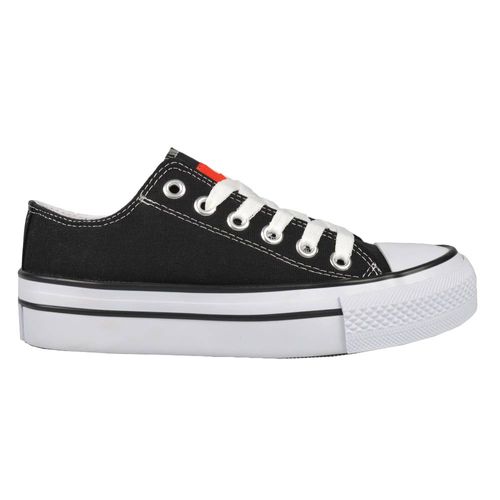 Zapatilla de lona con puntera base alta mujer Flecha