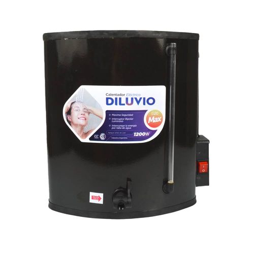 Calefon Diluvio Electrico 20lts D20 Negro
