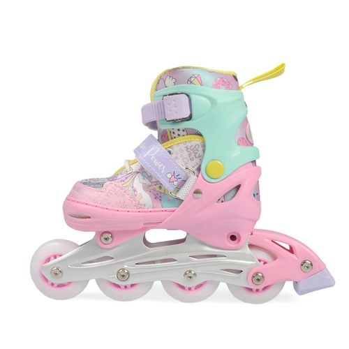 PATIN ROLLER EXTENSIBLE CON PROTECCIONES UNICORNIO DINO BIPO