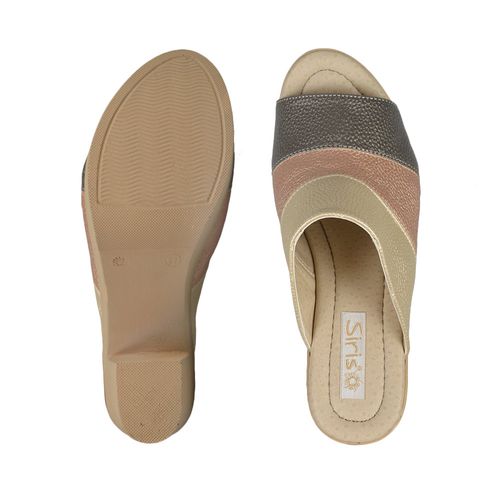 SANDALIA ZUECO FAJA REPTIL CHAROL COMODO CON TACO SIRIS 703