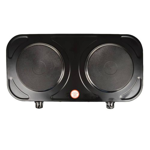 Anafe Electrico Doble 2 Hornallas Winco W41 2200w Color Negro