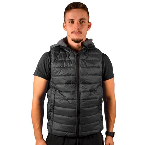 Chaleco Inflado Hombre Ansopaz Forrado Capucha Tela 18008