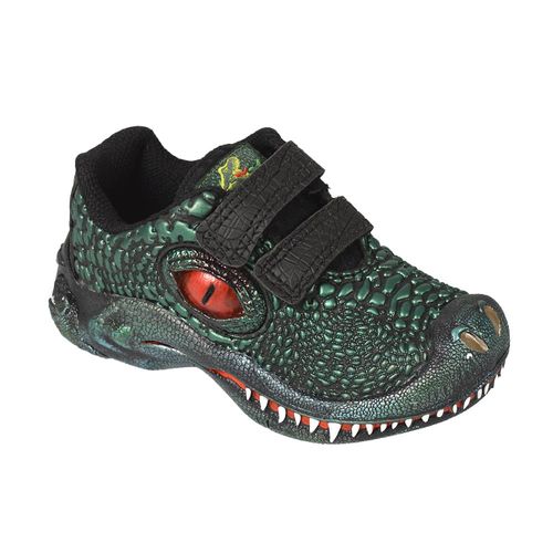 Zapatilla Niño Dinosaurios Luces Led Dino Park Abrojo L114