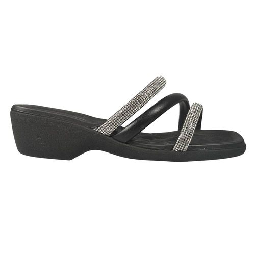 Zueco Fiesta Beira Rio Mujer Taco 5cm Tira Brillo