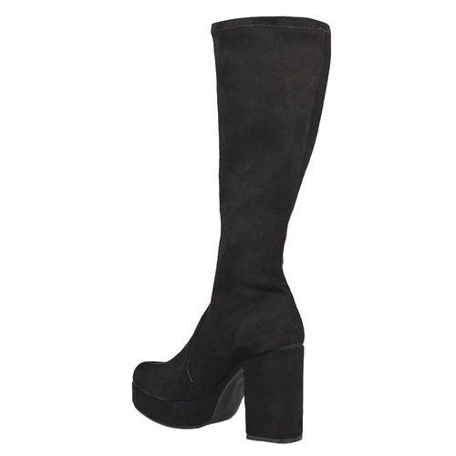 Bota Bucanera Mujer Lila Liz Taco 11 Cm Plataforma Moda 7005