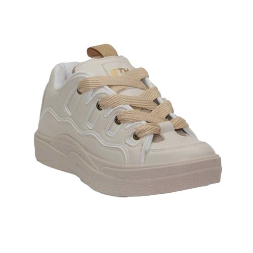 Zapatilla Hombre Ansopaz Urbana Cuero Gam Moda Cordon Elast