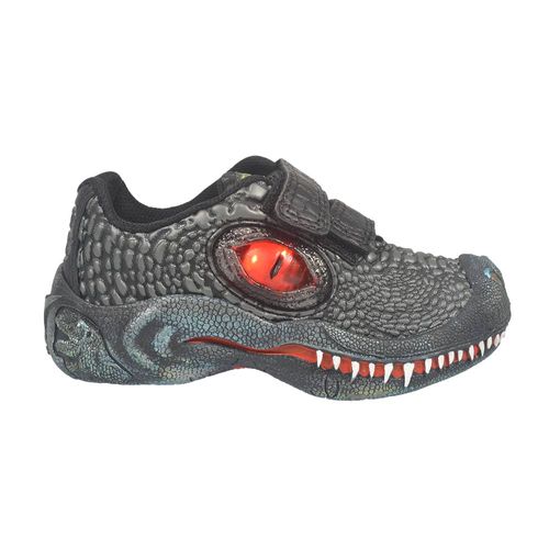 Zapatilla Niño Dinosaurios Luces Led Dino Park Abrojo L114