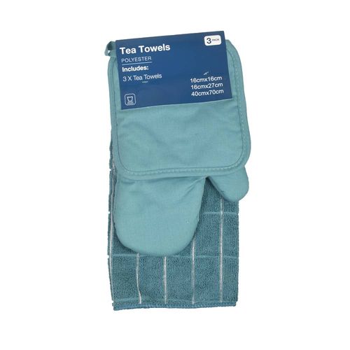 Set repasador + guante + agarradera cocina ansopaz