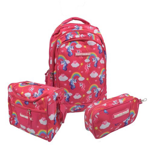 Set x 3 de mochila + lunchera +