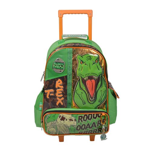 MOCHILA C/CARRO DINOS 18 PULGADAS CRESKO DI203
