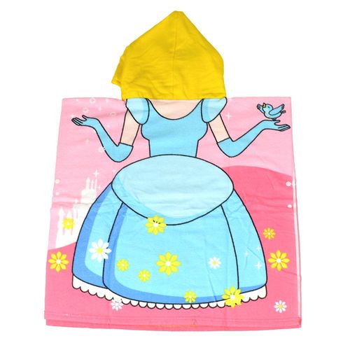 Salida de Baño Infantil Scs Princesa 70x140cm Toalla Capucha