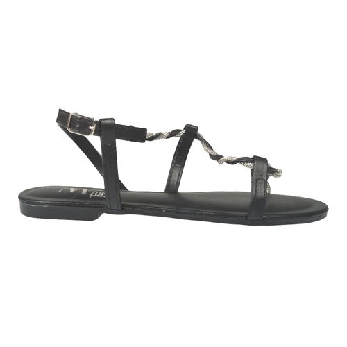 Sandalia Mujer Miss Paz Moda Cuero Pu Cuerda Hebilla EX255