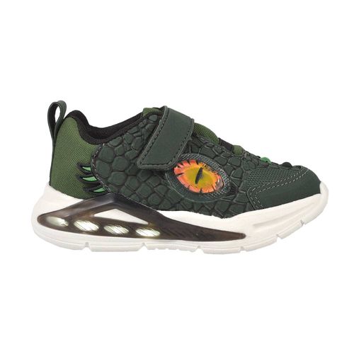 Zapatilla Urbana Niño Dinosaurio Ansopaz Luces Led Abrojo
