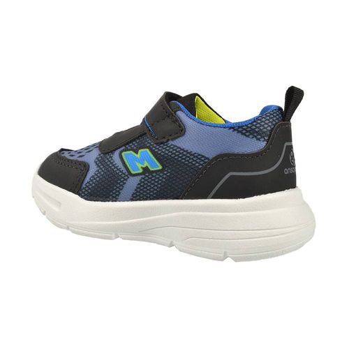 Zapatilla Niño Con Luces Led Ansopaz Abrojo Comoda Mp-2409