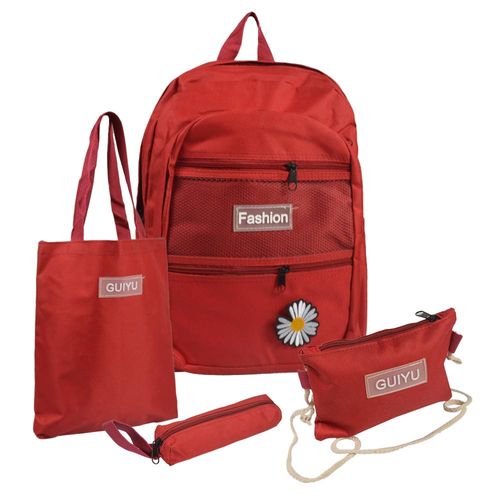 Set mochila cartuchera bolsa y bandolera Ansopaz