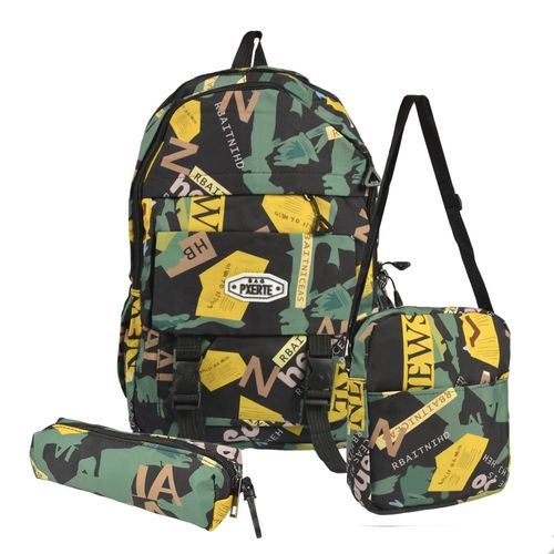 Set mochila cartuchera y morral Ansopaz