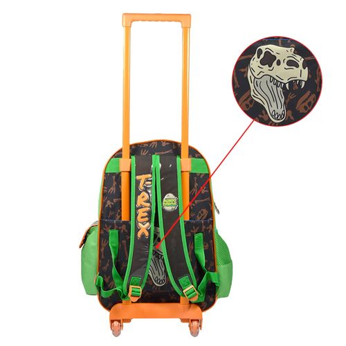 MOCHILA C/CARRO DINOS 18 PULGADAS CRESKO DI203