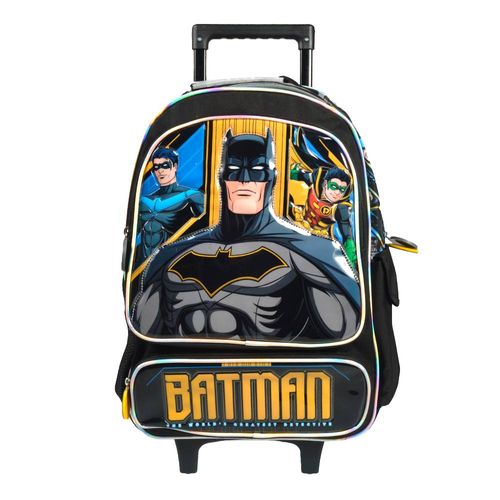 Mochila con carro 18" Batman Liga de la justicia