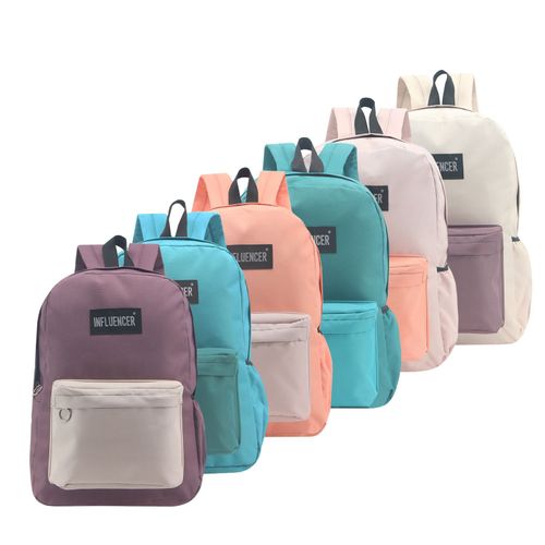 Mochila Urbana lisa de 17 pulgadas Influencer