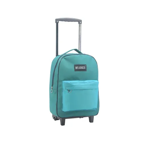Mochila Influencer con carro lisa de 17 pulgadas