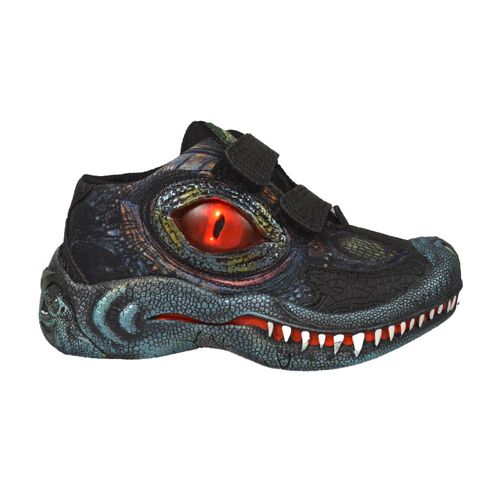 Zapatilla Botita Niño Dinosaurios Luces Led Dino Park L124