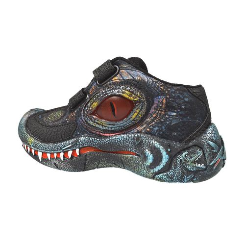 Zapatilla Botita Niño Dinosaurios Luces Led Dino Park L124