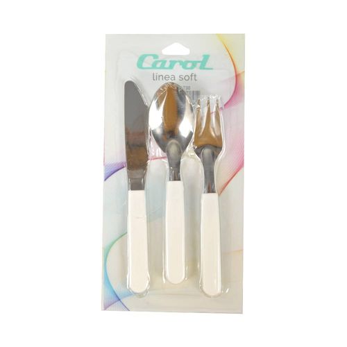 Cubiertos x3 Niños Carol linea soft