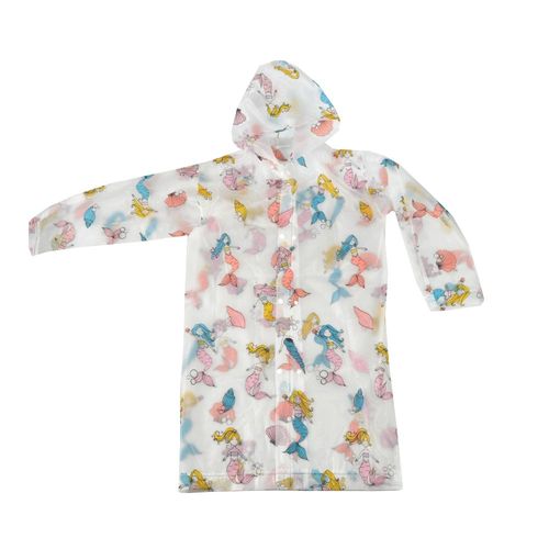 Capa de lluvia niños sirenas