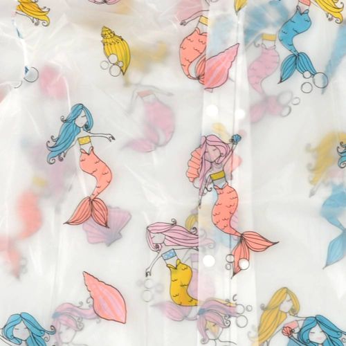 Capa de lluvia niños sirenas