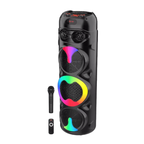 PARLANTE KARAOKE SING‑E ZQS8309 CON BLUETOOTH LUCES RGB MICROFONO Y CONTROL