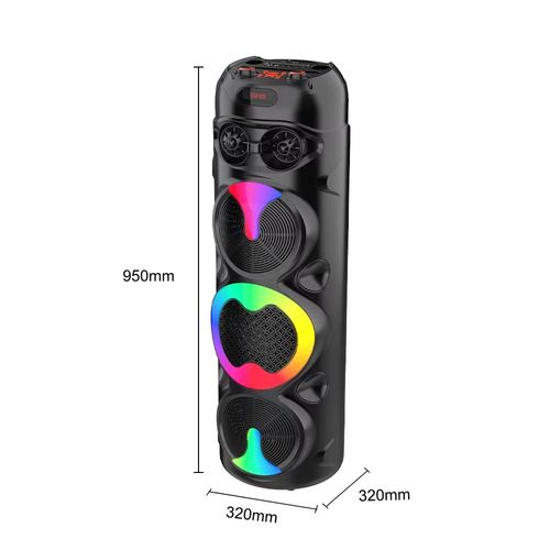 PARLANTE KARAOKE SING‑E ZQS8309 CON BLUETOOTH LUCES RGB MICROFONO Y CONTROL