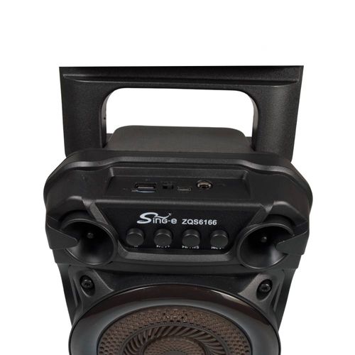PARLANTE KARAOKE SING-E ZQS6166 CON BLUETOOTH LUCES Y MICROFONO
